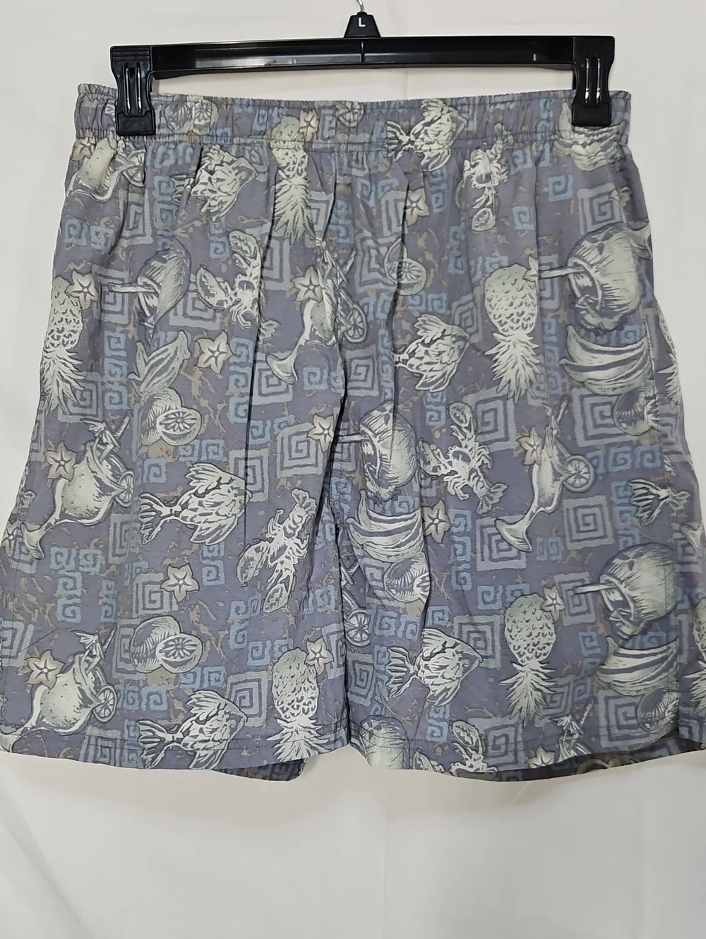 croft & barrow Blue Tropical Fruit Swim Trunks